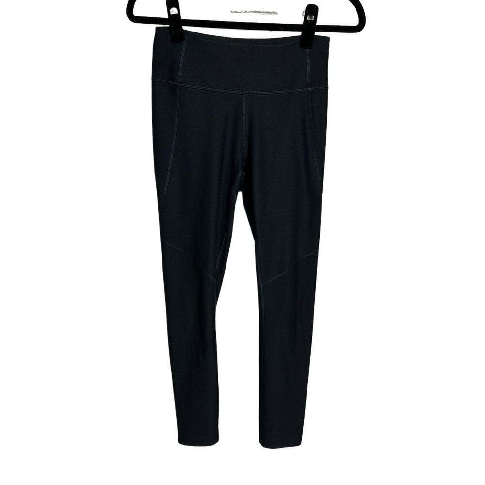 Outdoor Voices Leggings Crop Heather Solid Neutral Capri Black Minimal XS